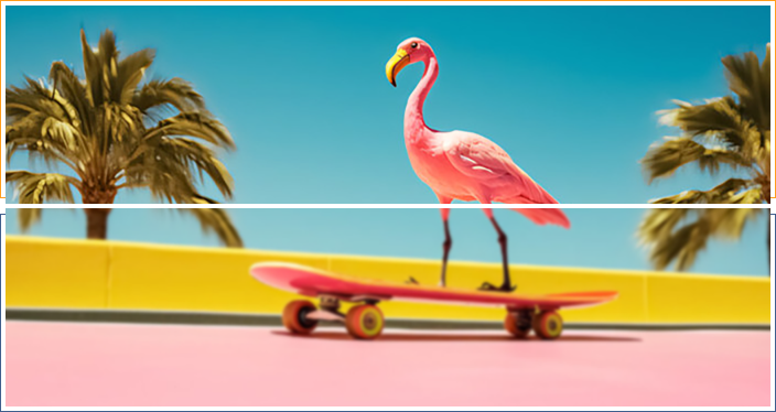 enlarge crane image using professional photo editing software